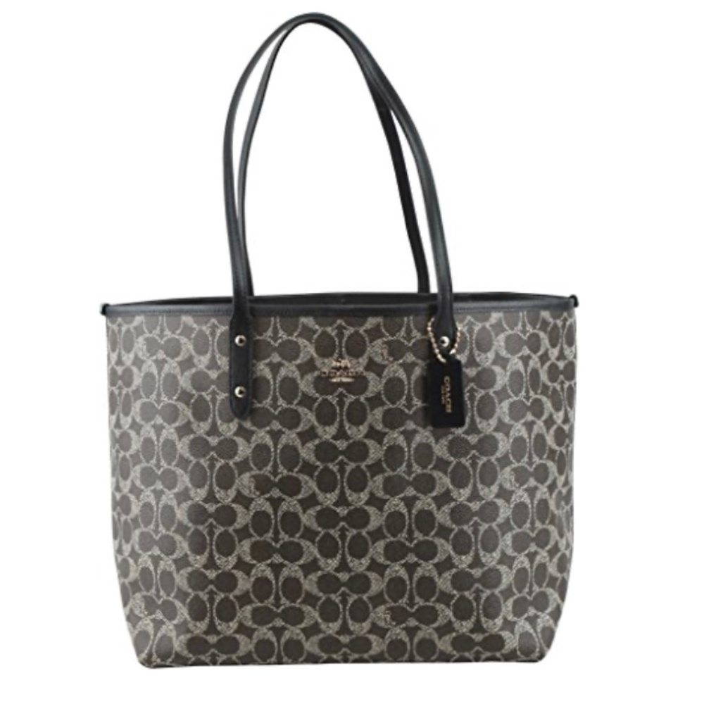 COACH SIGNATURE CANVAS CITY TOTE